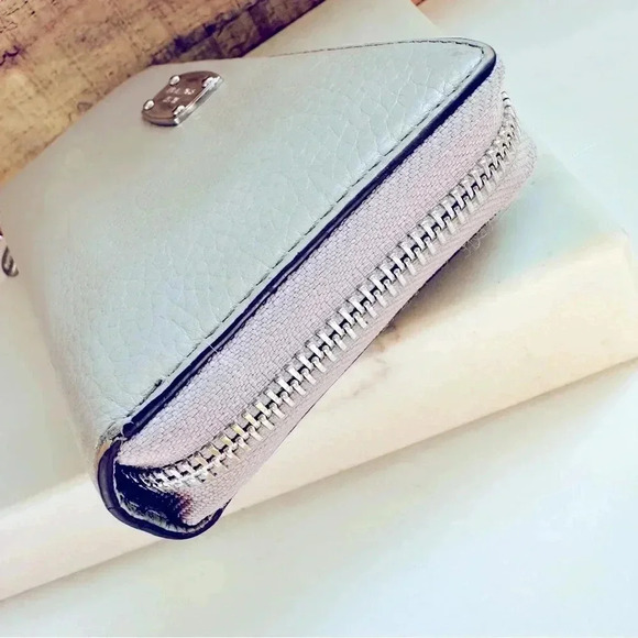 Michael Kors Cement Jet Set Pebble Leather Za Continental Wallet - Picture 3 of 11